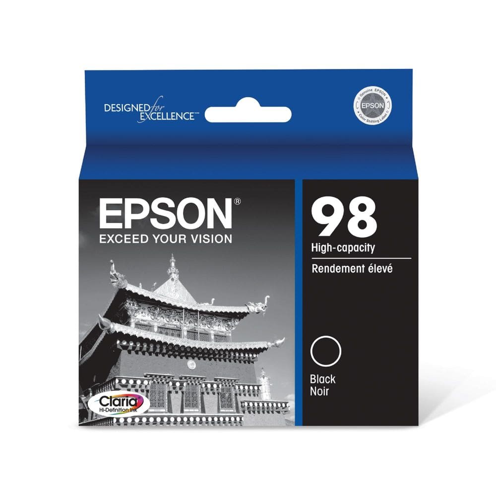 Cartucho de tinta Epson 98 Claria Hi-Definition Black T098120