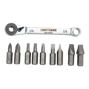 Conjunto de chaves de fenda CRAFTSMAN Ratcheting Offset de 10 peças CMHT68008
