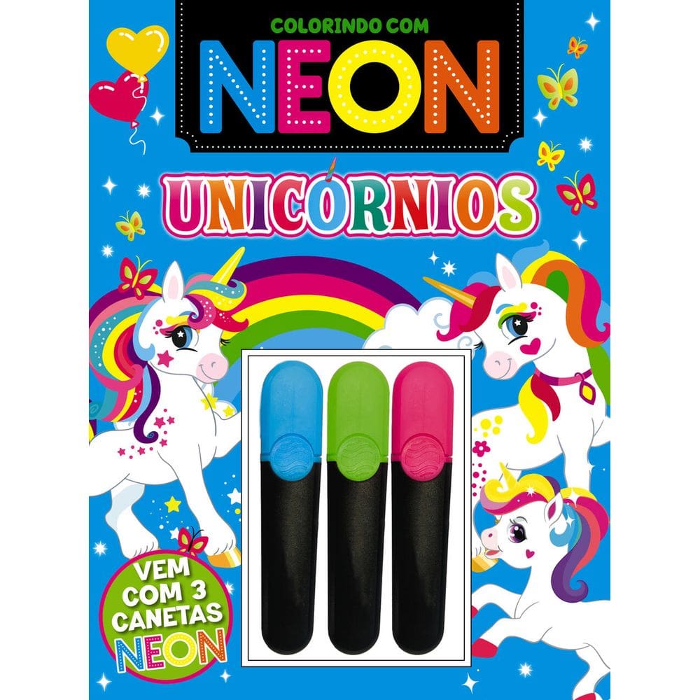 Colorindo com Neon - Unicórnios
