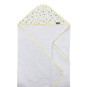 Toalha De Banho Baby Com Capuz Extra Macia 100% Algodão - Triangles