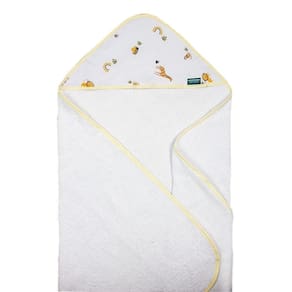 Toalha De Banho Baby Com Capuz Extra Macia 100% Algodão - Safari