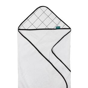 Toalha De Banho Baby Com Capuz Extra Macia 100% Algodão - Grid