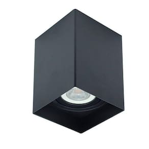 Spot Sobrepor Par20 Quadrado Preto Loch Nordecor