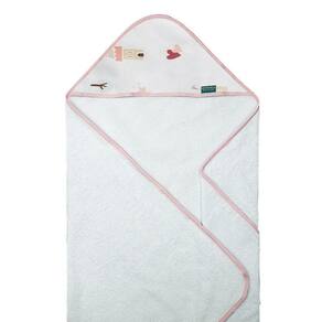 Toalha De Banho Baby Com Capuz Extra Macia 100% Algodão - Conto De Fadas