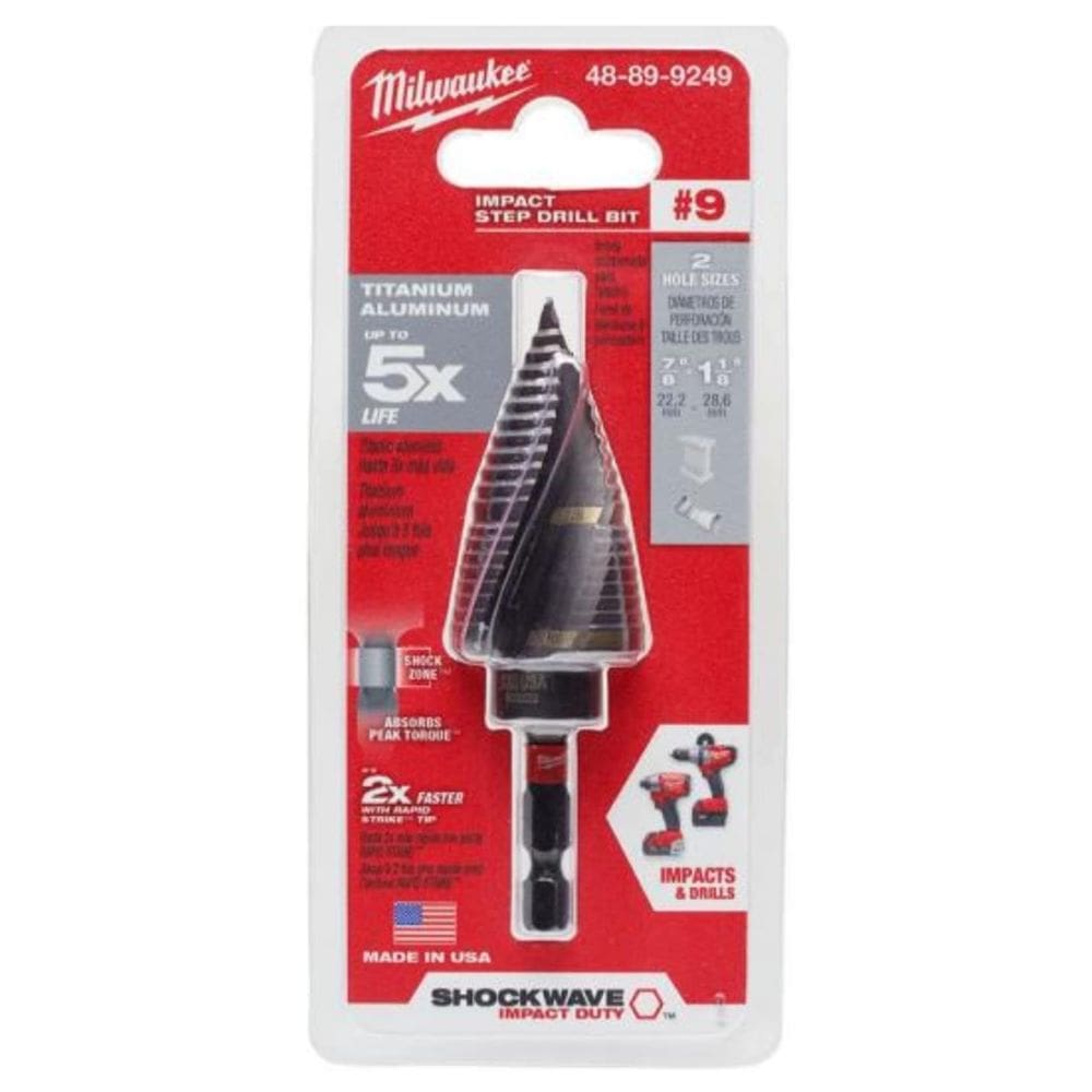 Conjunto de brocas Milwaukee Shockwave Impact Duty 7/8-1-1/8