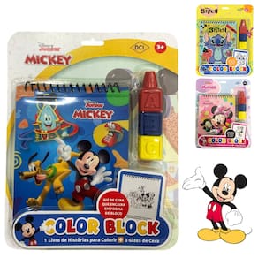 Livro Infantil para Colorir com 3 Gizes de Cera em Bloco Livro Educativo