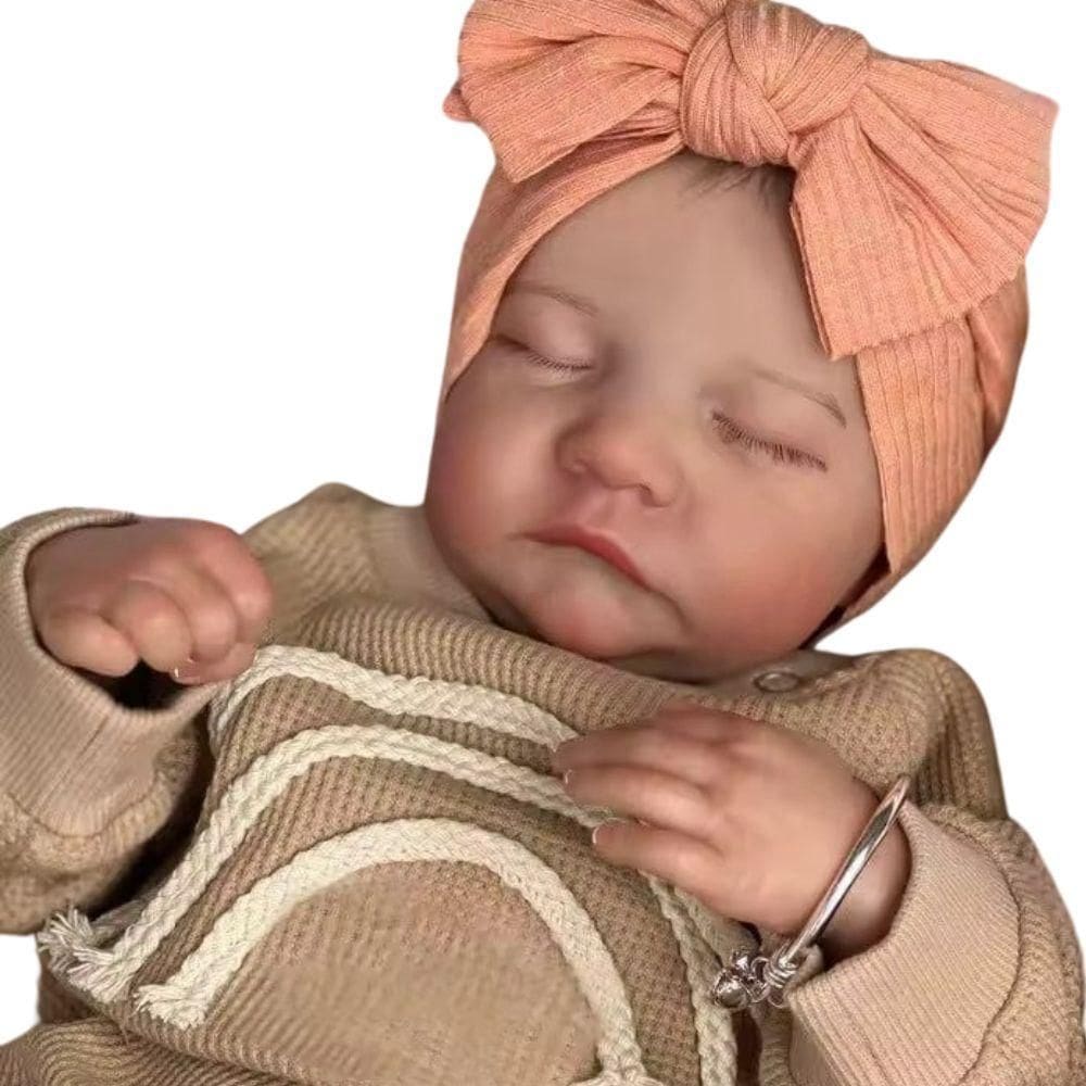 Bebê Reborn Menina Dormindo Corpo De Vínil De Silicone Artesanal