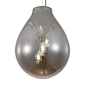 Lustre Pendente Sindora DCD04013 GG Preto / Fumê E27 Bivolt