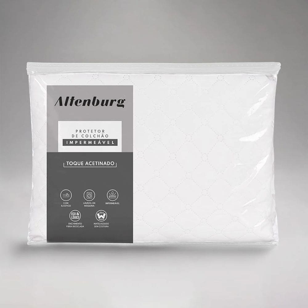Protetor de Colchão Solteiro Altenburg Impermeável Toque Acetinado
