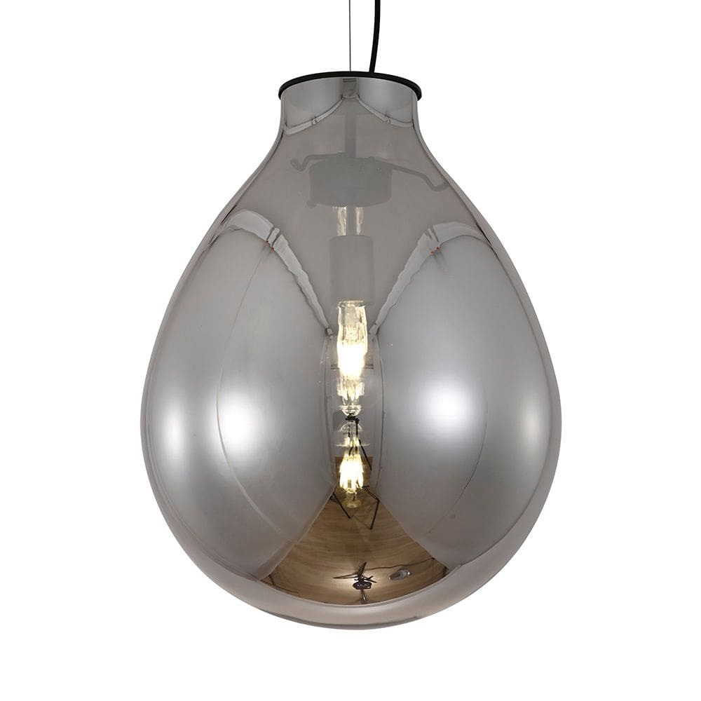 Lustre Pendente Sindora DCD04011 G Preto / Fumê E27 Bivolt