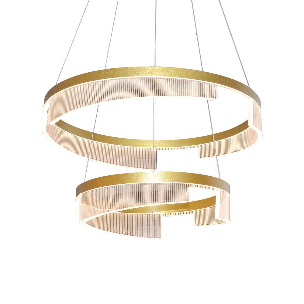 Lustre Pendente Sindora DCD03160 Dourado Led Bivolt