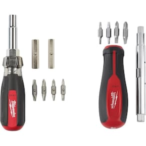 Conjunto de chaves de fenda Milwaukee 11 em 1 com ponta múltipla com acionamento quadrado