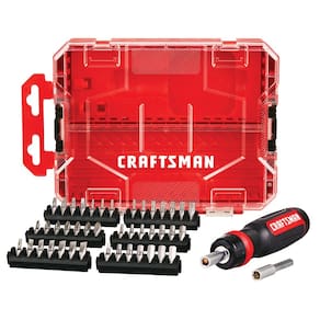 Chave de fenda com catraca CRAFTSMAN CMHT68017 44PC com caixa vermelha