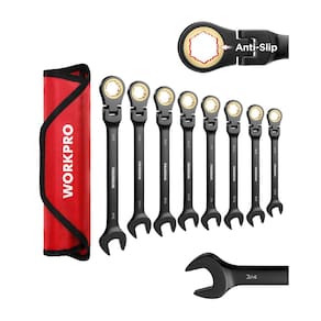 Conjunto de chaves WORKPRO, combinação de catracas, 8 peças SAE 5/16-3/4