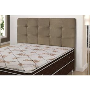 Cabeceira Clean Suede Bege 90CM - FRI Varejo