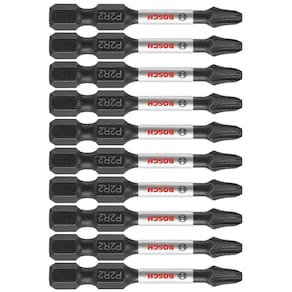 Brocas elétricas para aparafusar BOSCH ITP2R22B, pacote com 10 Phillips/Square #2
