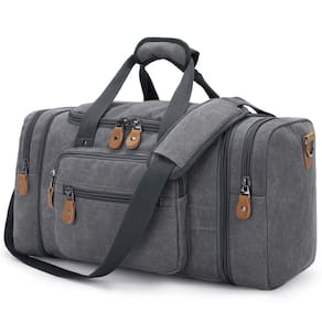 Mochila Gonex Canvas 50L expansível para viagens cinza