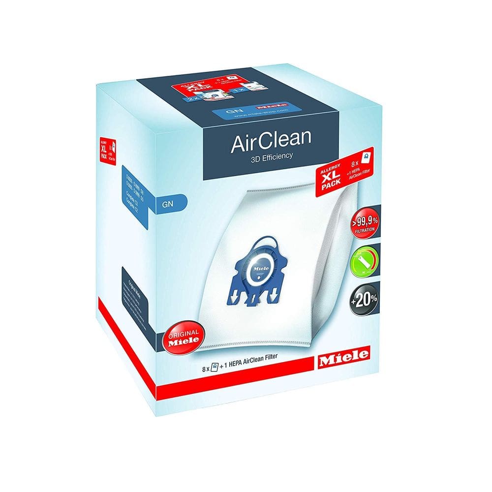 Sacos de aspirador Miele AirClean 3D Efficiency Type GN, pacote com 8
