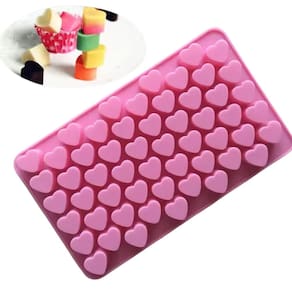 Molde Silicone Coraçao Chocolate Bala Goma Biscuit Fondant