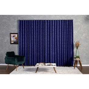 Cortina Jacquard 2,80x2,50 Para Trilho Suíço avelã