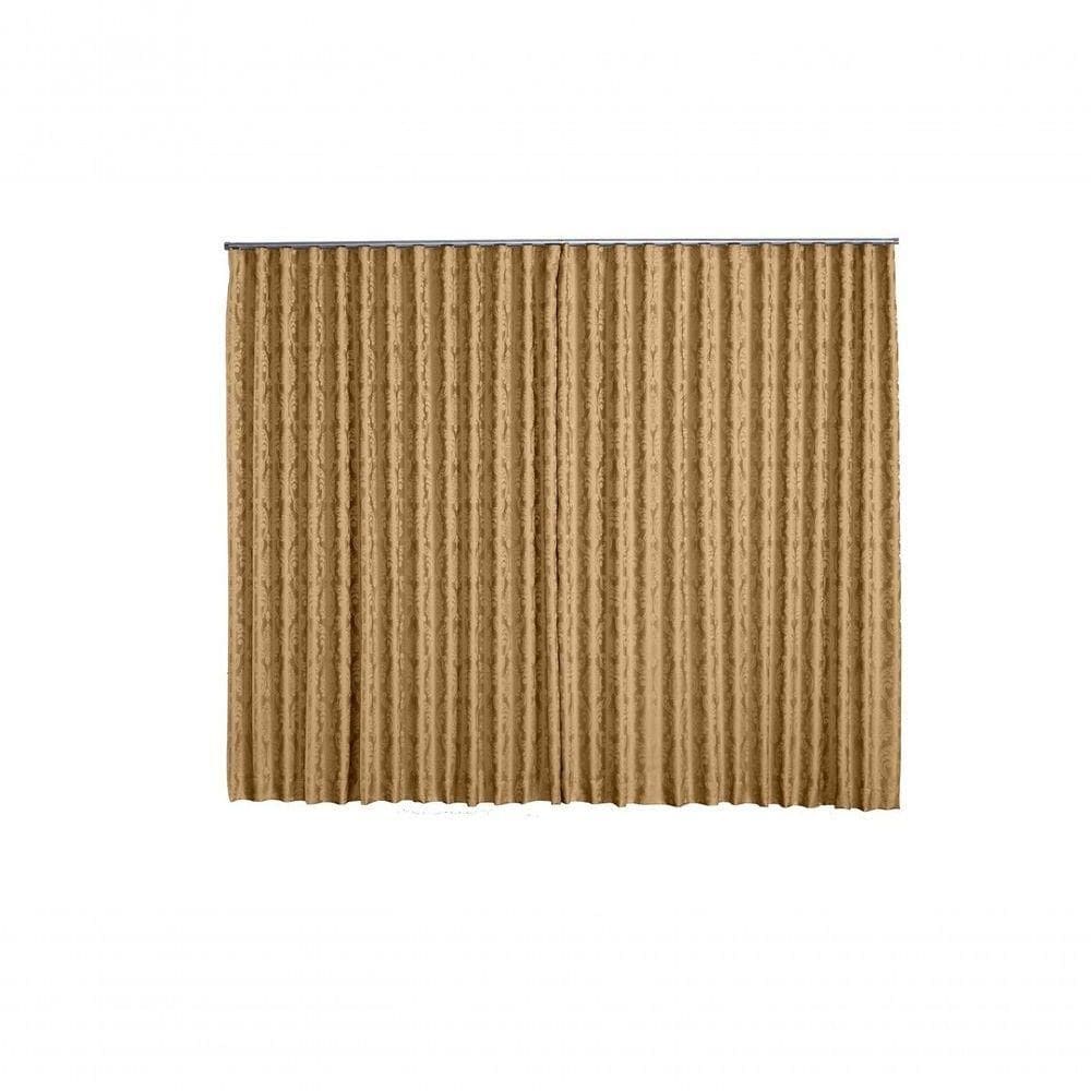 Cortina Jacquard 4,00x2,50 Para Trilho Suíço cinza