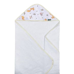 Toalha De Banho Baby Com Capuz Extra Macia 100% Algodão - Raposinha