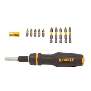 Chave de fenda Dewalt Max Fit com catraca telescópica de vários bits