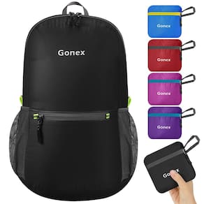 Mochila Gonex Ultra Leve Embalável 20L (Preta)