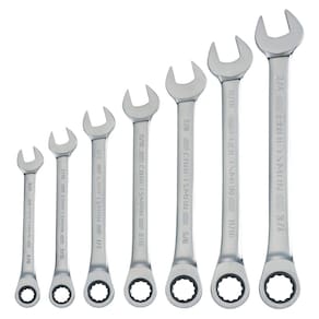 Conjunto de chaves de catraca combinadas CRAFTSMAN 7 peças SAE