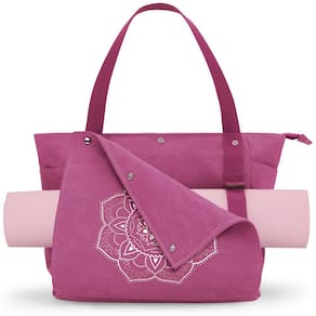 Bolsa de tapete de ioga Gonex Yoga Gym Bag Sacola de lona rosa vermelha