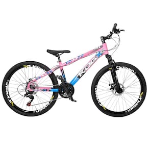Bicicleta Aro 26 KOG Freeride Full Estilo VikingX25 21 Marcha Transmissão Shimano Freio a Disco