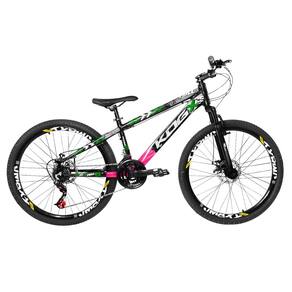 Bike Aro 26 Alumínio KOG 21v Alumínio Com Vmaxx Freeride Tipo Viking X25 Grau