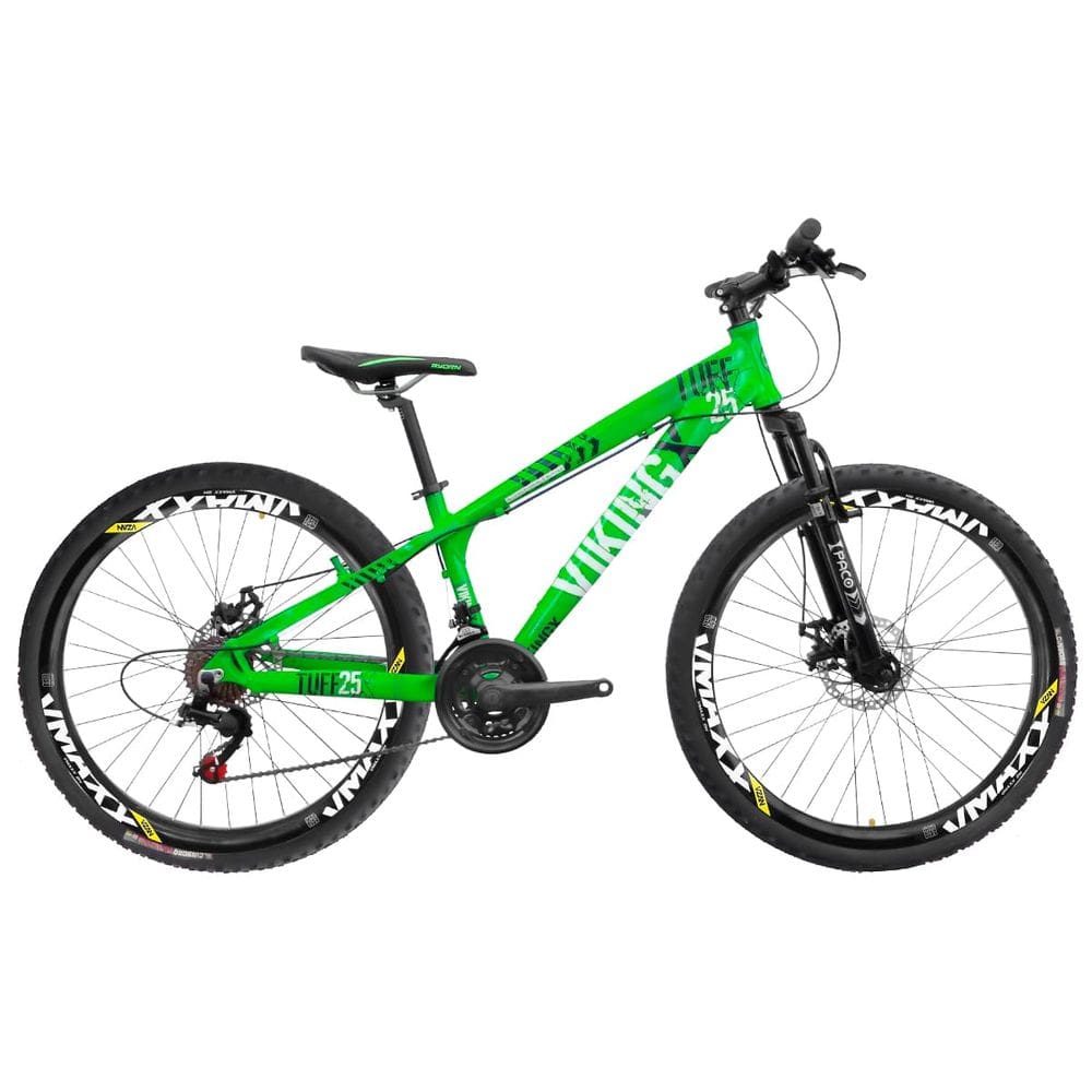 Bicicleta Aro 26 Alumínio Viking Tuff X 25 Freeride F. Disco 21V Grupo Shimano Tourney Suspensão Dianteira