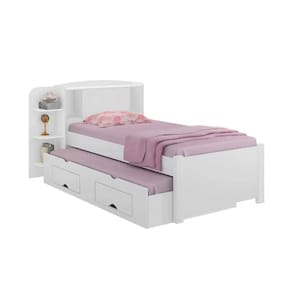 Cama Para Solteiro MilÃªnio Com Box 2 Gavetas Plus 100 MDF