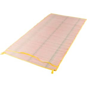 Esteira de Praia Piquenique Dobrável 1,80mx90cm Leve com Alça Palha Natural Amarelo Bel