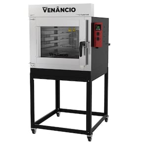 Forno Industrial Turbo Elétrico Venâncio Twister 5 Esteiras Exterior Aço Carbono Interior Inox com Cavalete Monofásico 220V FVT5E