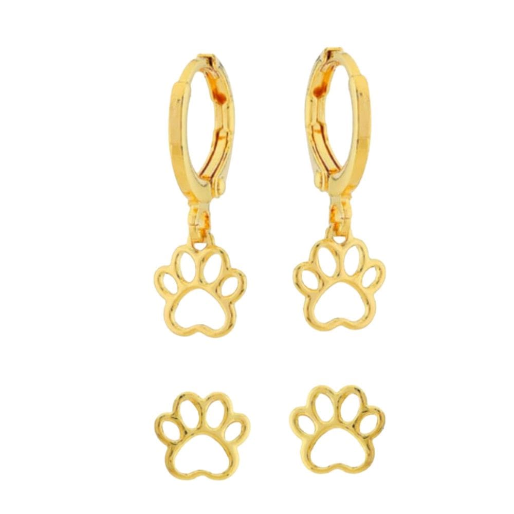 Brinco duplo patinhas