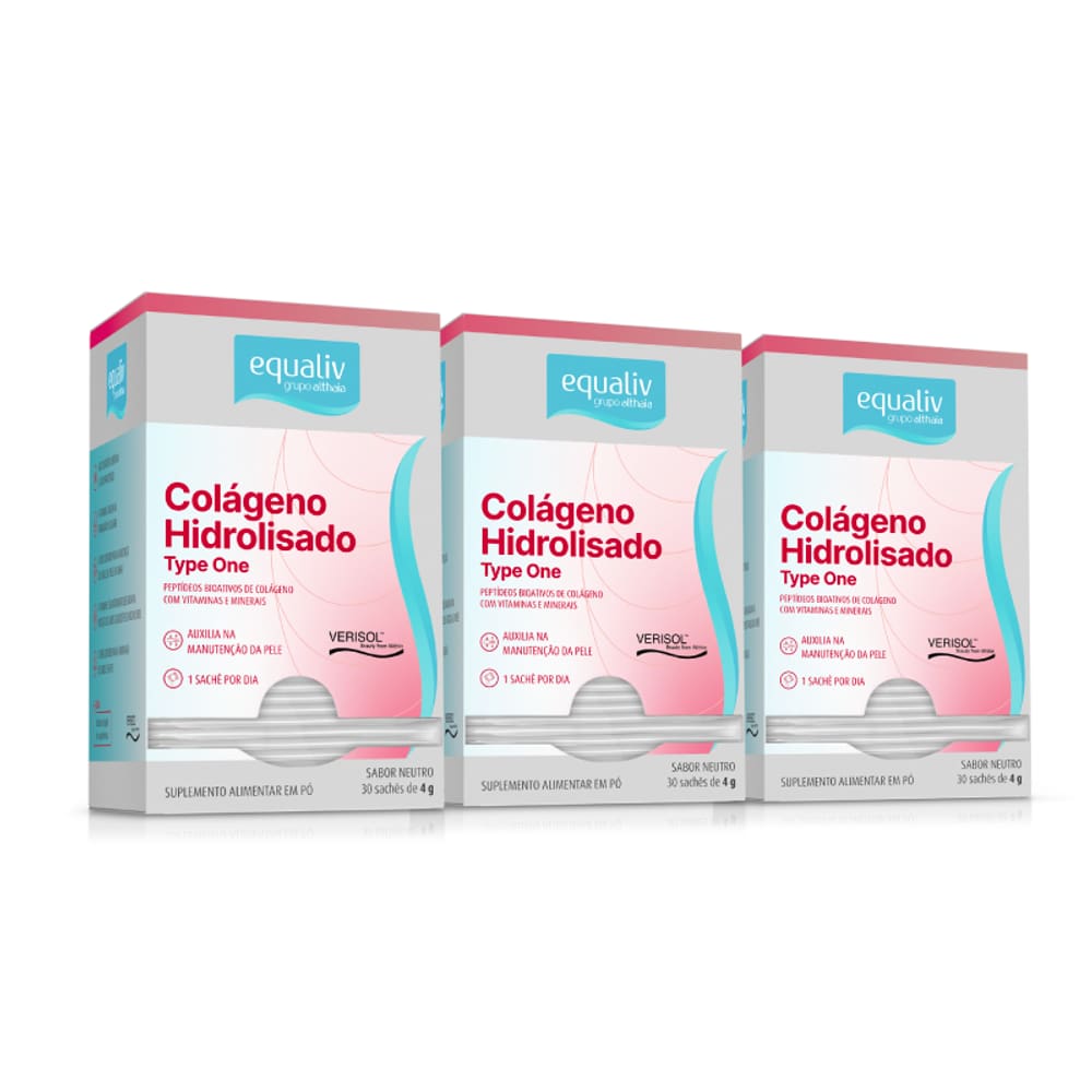 Kit 3 Colágeno Type One - 30 Sachês