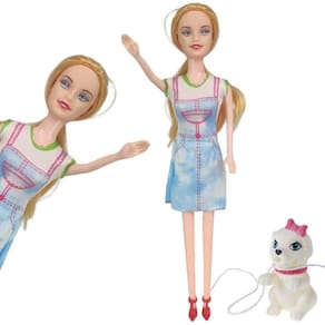 Boneca Princesa Caozinho Pet Infantil Dia Das Crianças Brinquedo Criançada Divertido