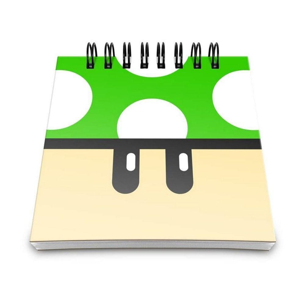 Bloco De Anotações Cogumelo Verde 1 Up