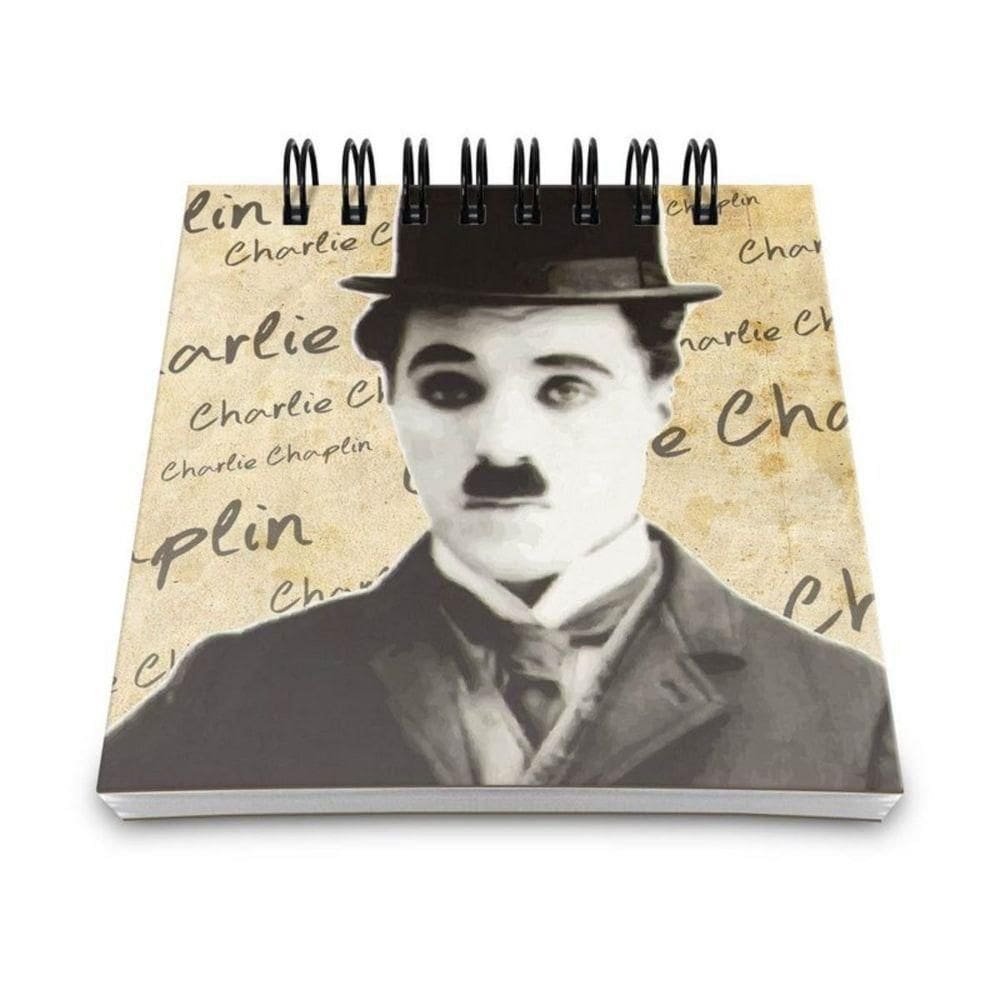 Bloco De Anotações Retrô Charlie Chaplin