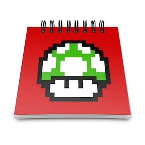 Bloco De Anotações Cogumelo Pixel Get A Life