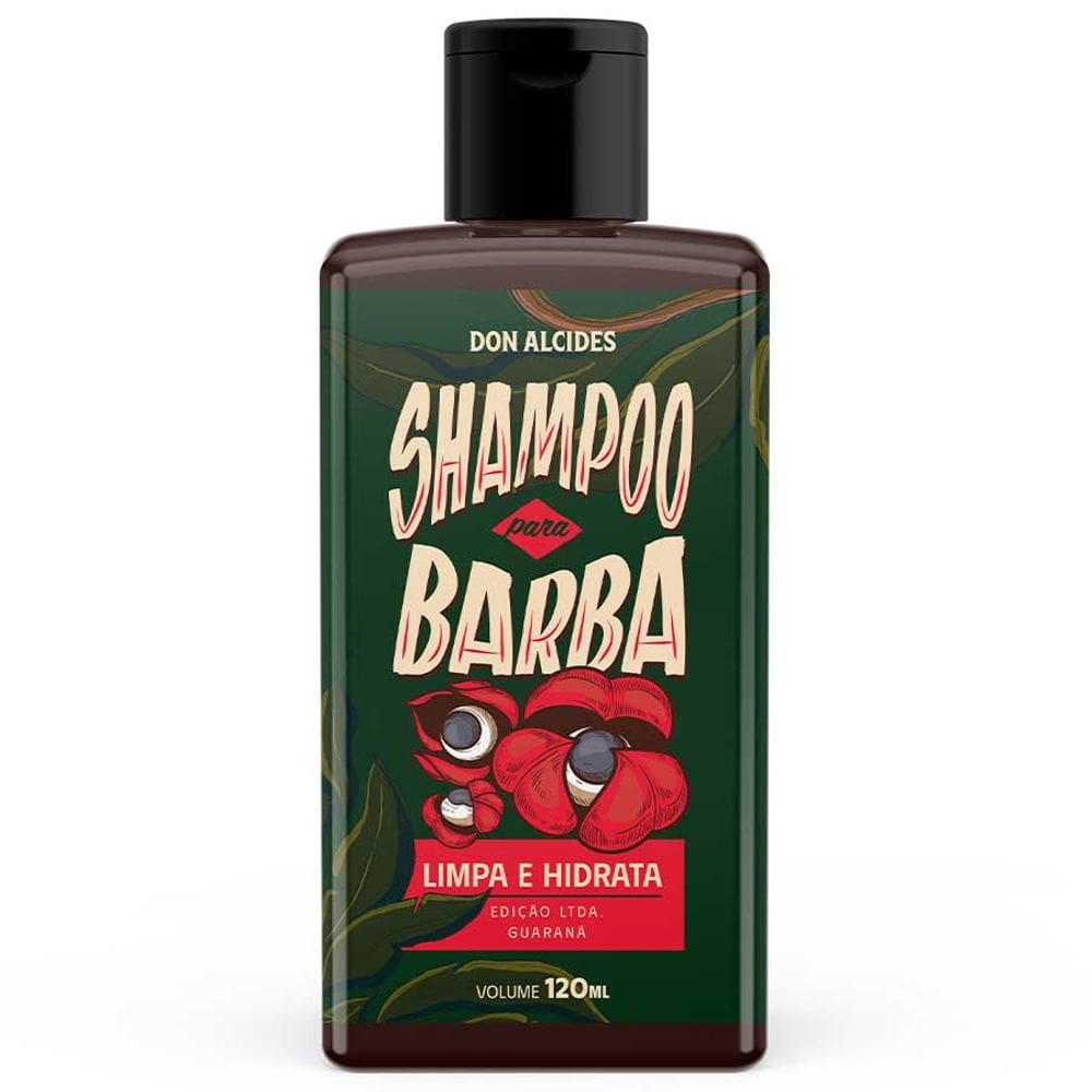 Shampoo Para Barba Guaraná Antarctica Edição Ltda. 120mL Don Alcides