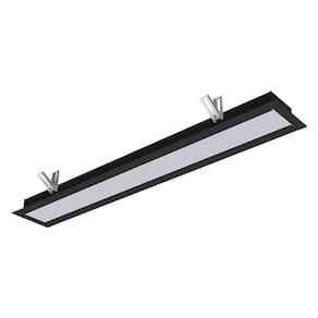 Luminária Embutir Taschibra Vetor Led Linear 35W Bivolt Preto 6500K Frio