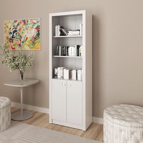 Armário Alto para Escritório 02 Portas ME4110 Branco Tecnomobili