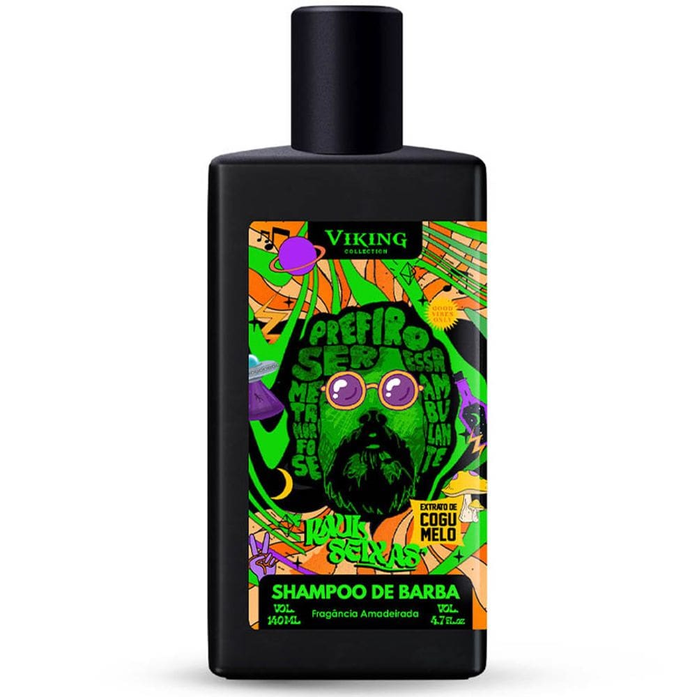 Shampoo de Barba Raul Seixas Amadeirado com Extrato de Cogumelo 140mL Viking