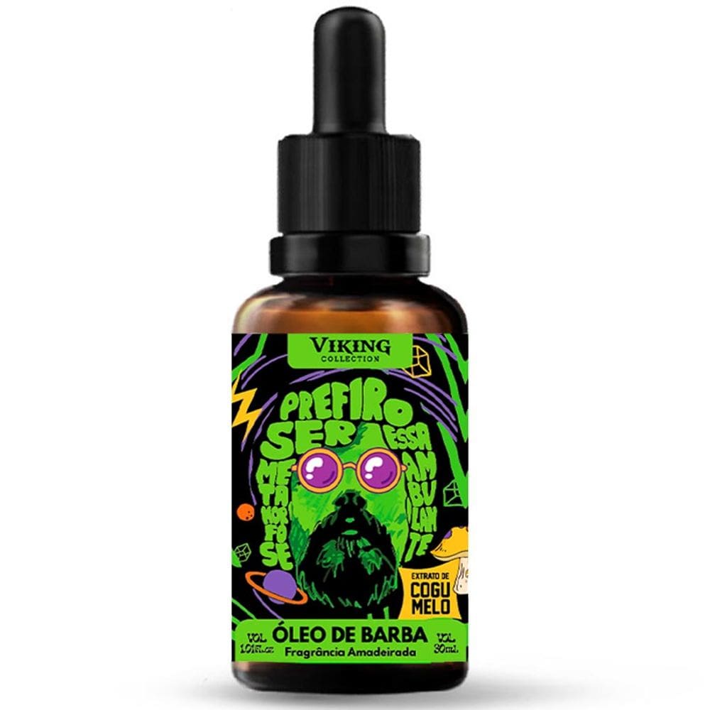 Óleo de Barba Raul Seixas Amadeirado com Extrato de Cogumelo 30mL Viking