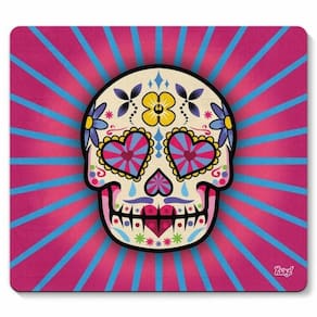 Mouse Pad Caveira Mexicana Dia De Los Muertos - Rosa