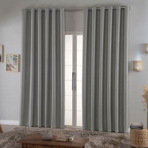 Cortina Requinte Blackout 2,70m X 1,60m - Prata