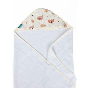 Toalha De Banho Baby Com Capuz Extra Macia 100% Algodão - Hippie Chic